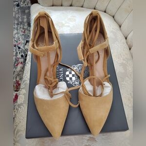 Vince Camuto Strap Shoe, Tan, 7 1/2 M, Never Worn